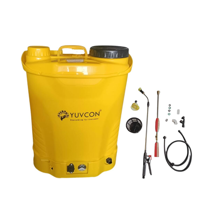 YUVCON 20 Lit Batttery Pump Knapsack Battery Sprayer - Agriplex
