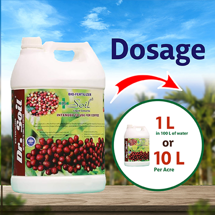 Dr. Soil Coffee Special Liquid Consortia - 5 LT Dosage