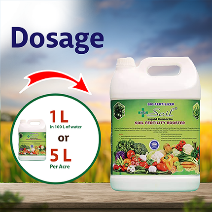 Dr. Soil Fertility Booster Liquid Consortia - 5 LT Dosage