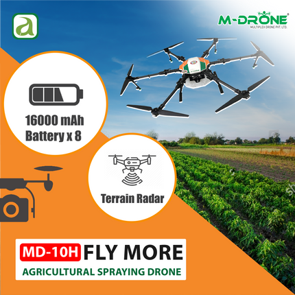 MD-10H FLY MORE- Agriculture Pesticide Spraying Drone