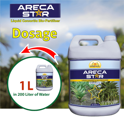 Anshul Areca Star (Liquid Fertilizer for Arecanut) Dosage