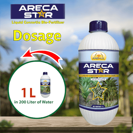 Anshul Areca Star (Liquid Fertilizer for Arecanut) Dosage
