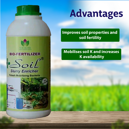 Dr. Soil Slurry Enricher Potash Mobilizing Bacteria - 1 LT Advantages