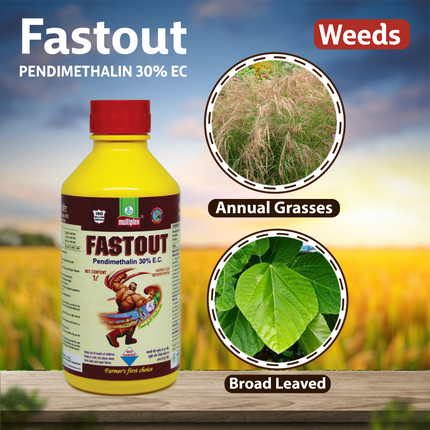 Multiplex Fastout (Pendimethalin 30% EC) Weeds