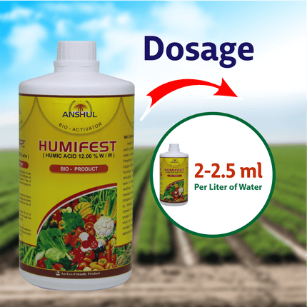 Anshul Humifest (Humic Acid 12% W/W) Dosage