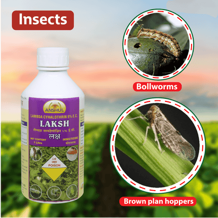 Anshul Laksh (Lambda cyhalothrin 5% EC) Insecticide Insects