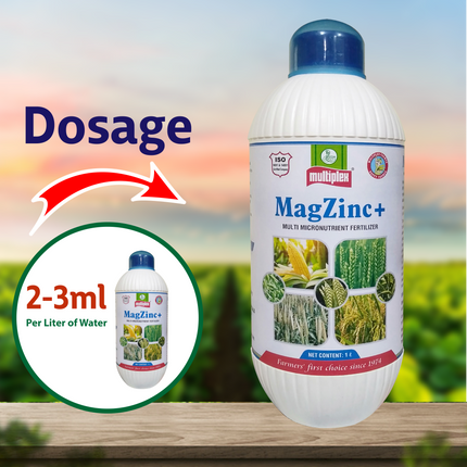 Multiplex MagZinc+ (Multi Micronutrient Liquid Fertilizer) Dosage