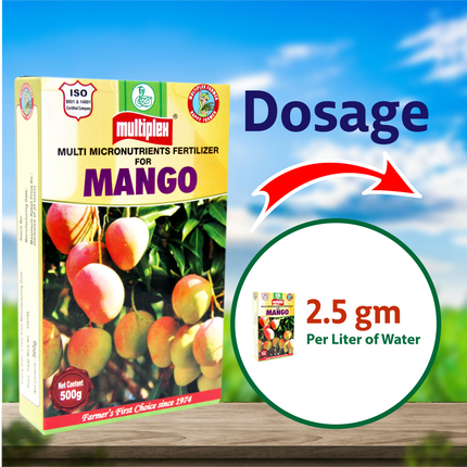 Multiplex Mango (Multi Micronutrient Fertilizer) Dosage