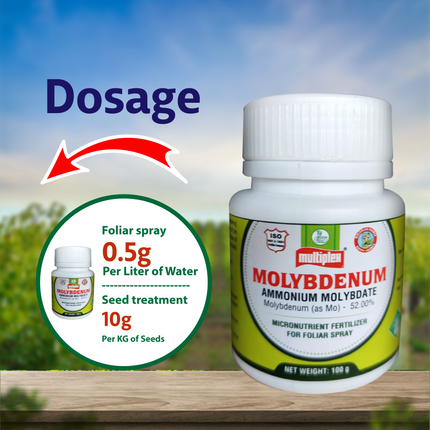 Multiplex Molybdenum (Micro Nutrient Fertilizer) Dosage