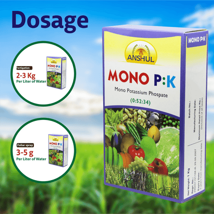 Anshul Mono P:K (00:52:34) Fertilizer - 1KG Dosage