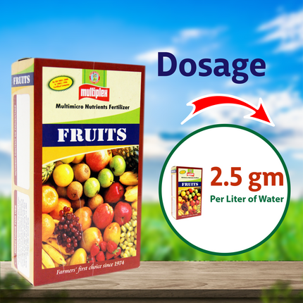 Multiplex Fruits (Multi Micronutrient Fertilizer) Dosage