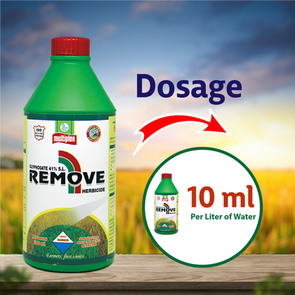 Multiplex Remove Herbicide Dosage