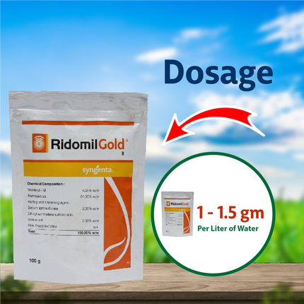 Syngenta Ridomil Gold Fungicide Dosage