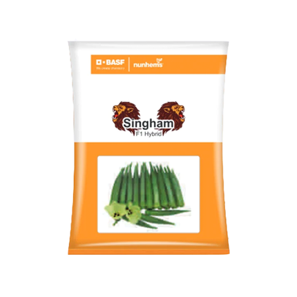 Nunhems Singham Bhendi Seeds - Pack of 3500 Seeds - Agriplex