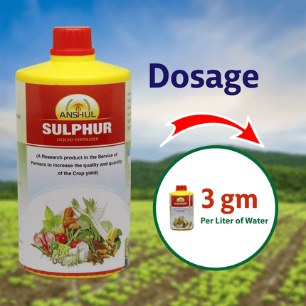 Anshul Sulphur Secondary Nutrient Doasage