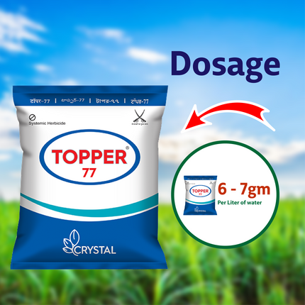 Crystal Topper-77 Herbicide Dosage