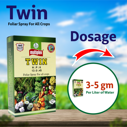 Multiplex Twin (13:00:45) Fertilizer Dosage