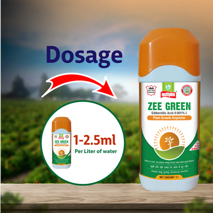 Multiplex Zee Green (Gibberellic Acid) Dosage
