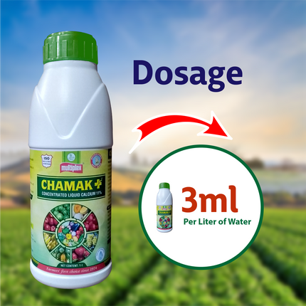 Multiplex Chamak Plus + (Liquid Calcium) Dosage