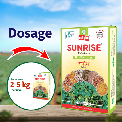 Multiplex Sunrise (Bio Fertilizer) Dosage